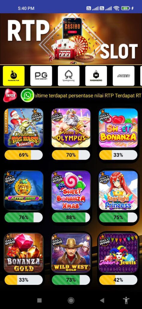 RTP Pragmatic Play